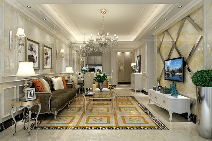 凯发K8国际瓷砖客厅KWP68013-KWS68016效果图