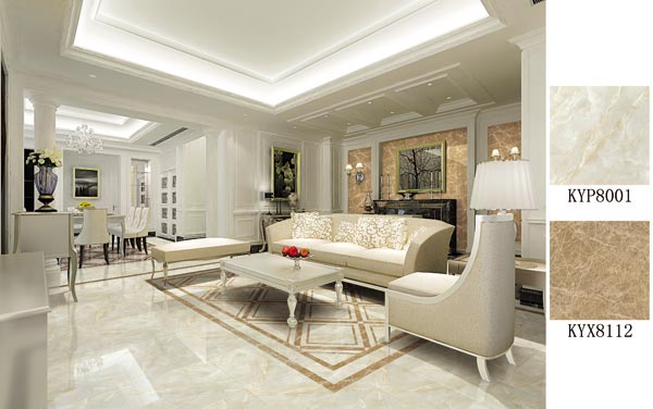 陶瓷一线品牌凯发K8国际瓷砖美式客厅效果图