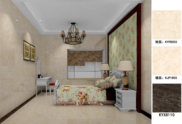 凯发K8国际瓷砖应用效果：：：徐州开元翡翠湾D户型装修效果鉴赏