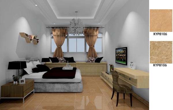 凯发K8国际瓷砖应用效果：大沥碧桂园·华府02户型装修效果鉴赏