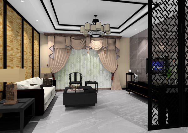 凯发K8国际家装：：佛山灯湖华府173㎡新中式装修效果鉴赏