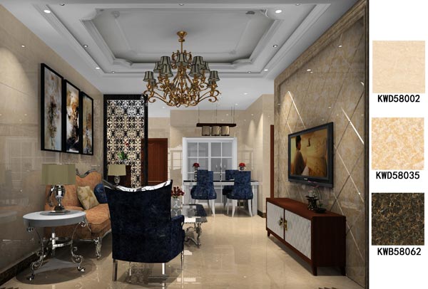 凯发K8国际家装：：：佛山保利紫山国际115㎡欧式气概装修鉴赏