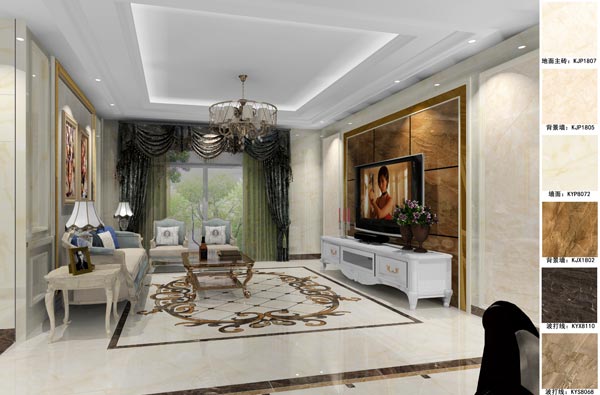 凯发K8国际家装：天津廊坊塞纳荣府148㎡简欧气概装修鉴赏