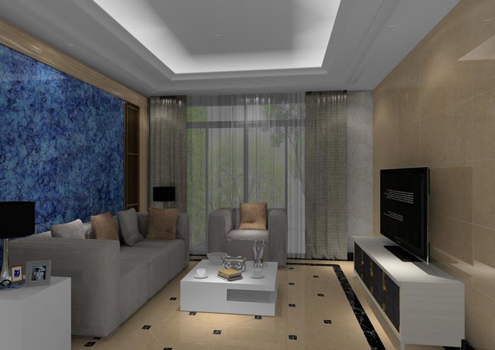 凯发K8国际家装：：佛山丹灶  桂丹颐景园80㎡简约现代装修效果鉴赏