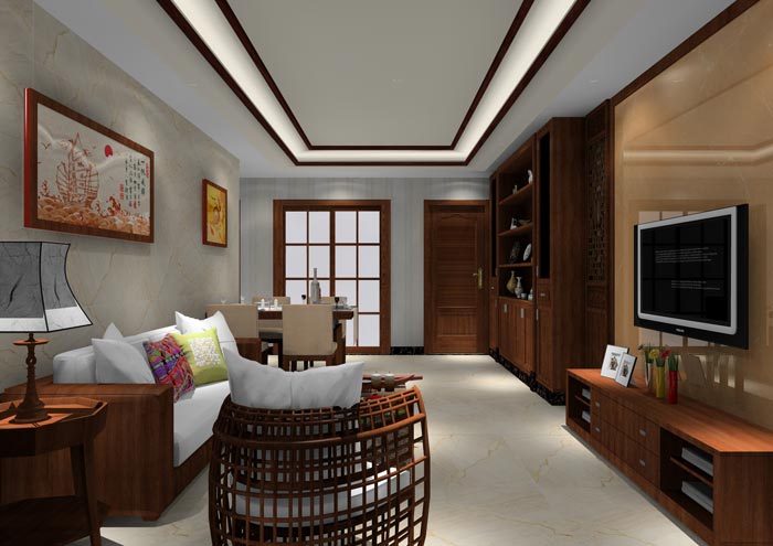 凯发K8国际家装：：佛山丹灶桂丹颐景园90㎡简约现代装修效果鉴赏