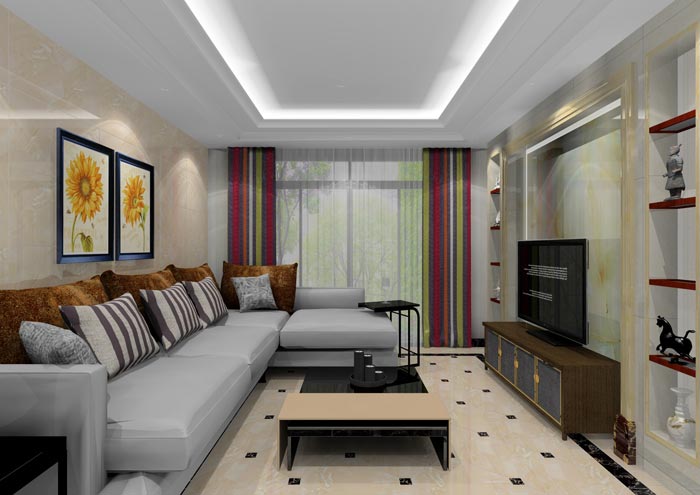 凯发K8国际家装：：佛山水悦龙湾92㎡的现代气概装修鉴赏