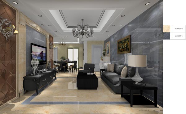 凯发K8国际家装：井冈山协调家园安顿小区130㎡欧式气概装修鉴赏