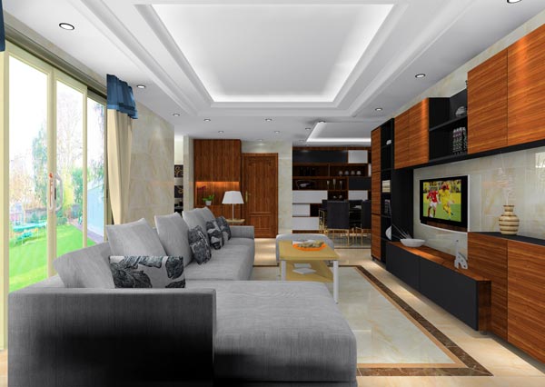 凯发K8国际家装：井冈山协调家园安顿小区130㎡简约气概装修鉴赏