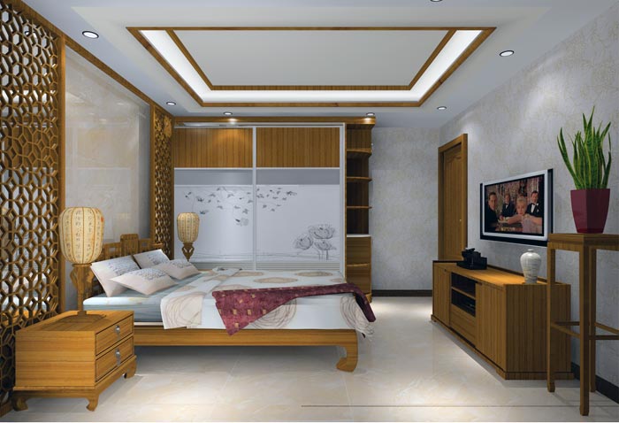 凯发K8国际家装：：井冈山协调家园安顿小区130㎡中式气概装修鉴赏