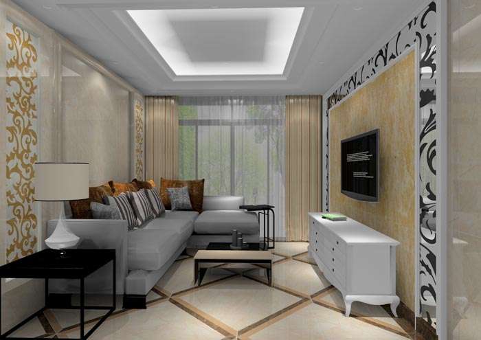 凯发K8国际家装：：佛山狮山上林苑68㎡简约气概装修鉴赏