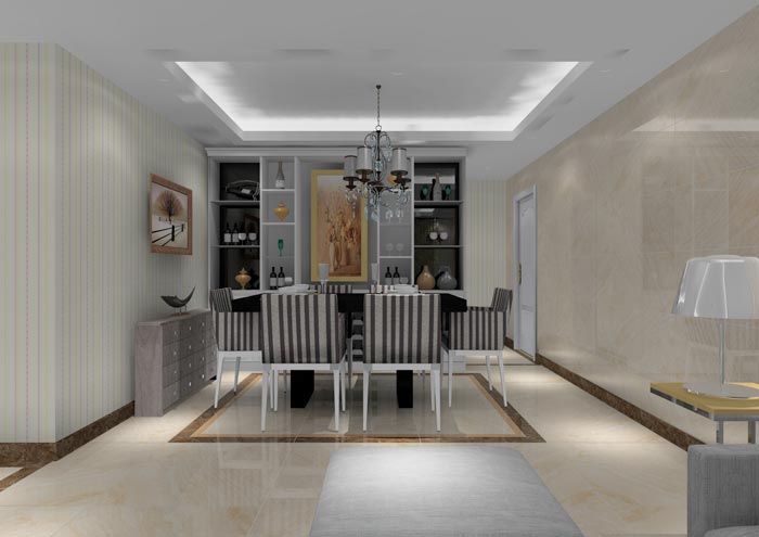 凯发K8国际家装：佛山狮山上林苑91㎡简约气概装修鉴赏