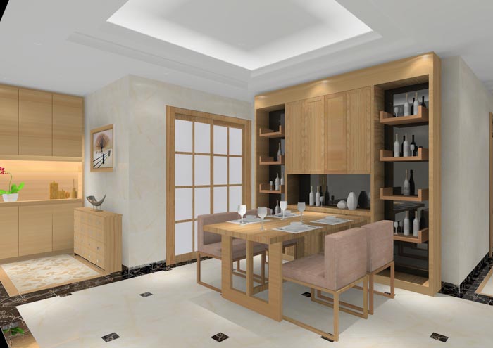 凯发K8国际家装：：：顺德碧桂园桂澜山108㎡的新中式气概装修鉴赏