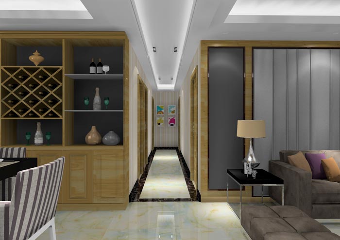 凯发K8国际家装：：佛山龙湖春江名城113㎡的简约现代气概装修鉴赏