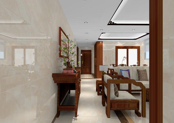 凯发K8国际家装：：：佛山龙湖春江名城120㎡的中式气概装修鉴赏