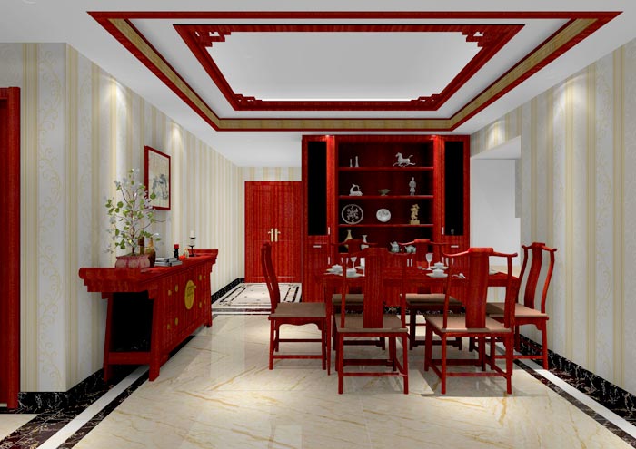 凯发K8国际家装：：佛山佛山容桂颐澳花园112㎡的中式气概装修鉴赏