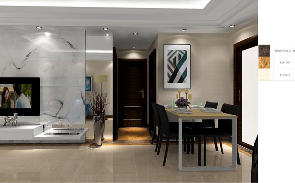 凯发K8国际家装：：：成都时代漂亮59㎡的现代气概装修鉴赏