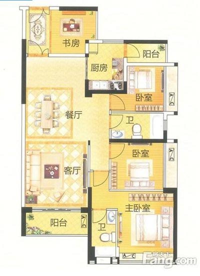 本单位的设计整体色调接纳的是木色，不但沿用了中式的正经高雅，同时加入一些时尚的元素，让整个空间多了现代的时尚感受，却不失中式的正经。。。