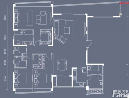 本单位的设计要害词：：：净、、雅、、简、、时尚。。？？？吞侵魅似肺坏南笳，本客厅的墙面没有过多的装饰，客餐厅的酒柜设计更是凸显了主人的品味格调，而本设计客厅没有主灯，让人感受视野较量坦荡。。。