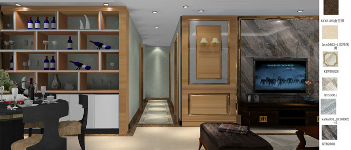 凯发K8国际家装：：：成都中环丰锦155㎡的欧式气概装修鉴赏