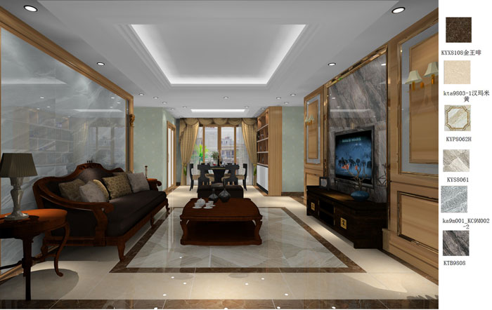 凯发K8国际家装：：：成都中环丰锦155㎡的欧式气概装修鉴赏