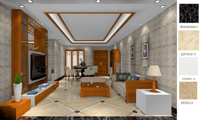 凯发K8国际家装：成都中环丰锦98㎡的中式气概装修鉴赏