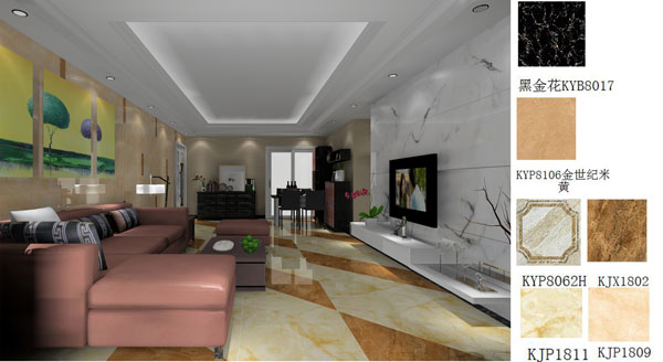 凯发K8国际家装：佛山禅城怡翠晋盛花园100㎡的现代气概装修鉴赏