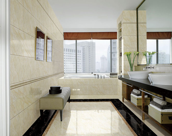 现代装饰中，瓷砖已然不止是装饰质料了，选好瓷砖不但可以免去装修后顾之忧，更能使家居空间设计感油然而生。卫生间作为家居空间尤为主要的地方，怎样选择瓷砖是评判卫生间优劣的主要体现。