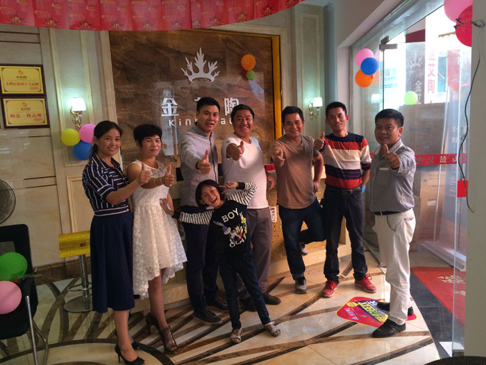陶瓷一线品牌凯发K8国际瓷砖都昌店周年庆签简单直，，喜报来袭