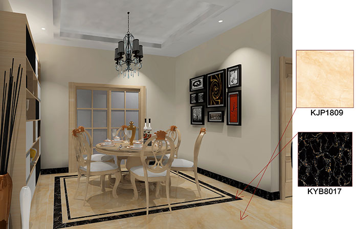 佛山万科·湖岸装修案例餐厅效果图